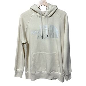 NWOT - North Face - Luxe Half Dome Pullover Hoodie  -Gardenia White/Metallic-L
